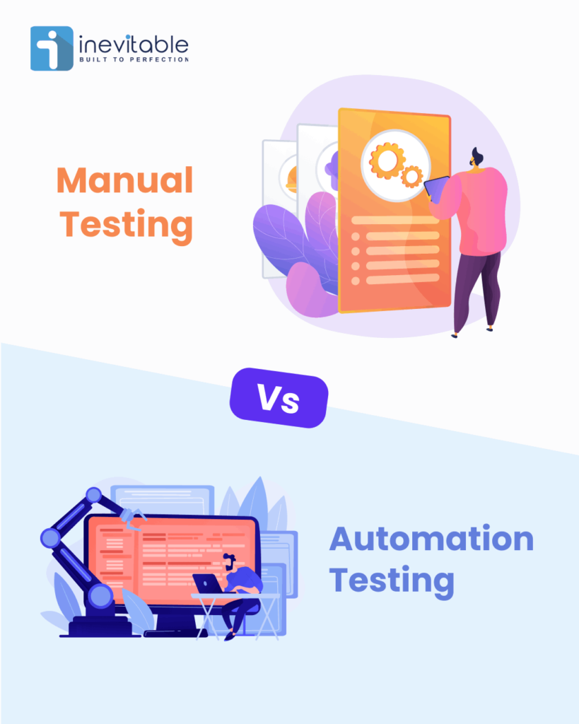 Illustrated image representing Difference between Manual testing and automation testing