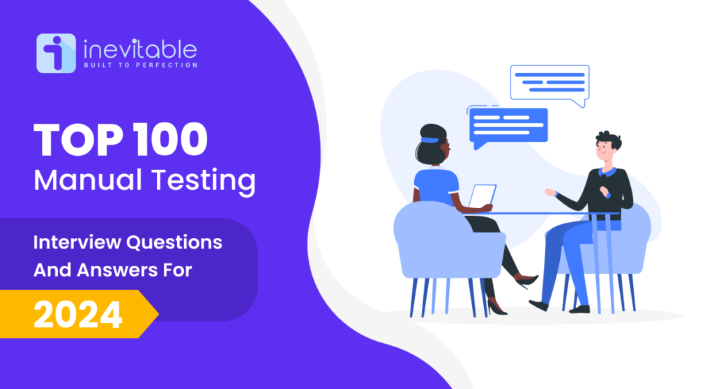 Illustration image showing top 100 Manual Testing Interview Questions & Answers