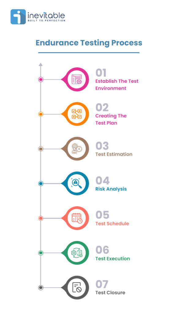 Endurance Testing Process Infographic