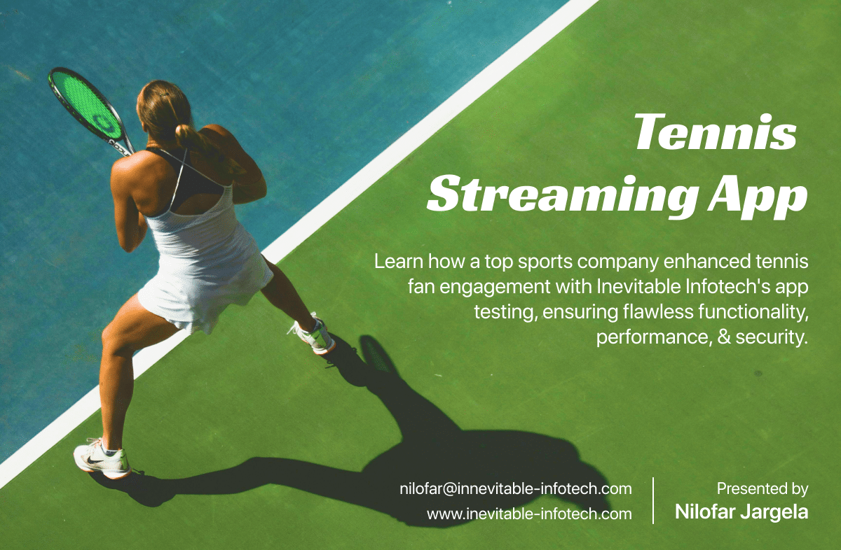 Tennis Streaming App testing Case study featured image