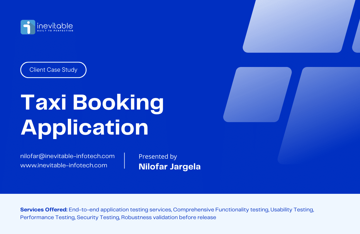 taxi booking application testing Case study featured image
